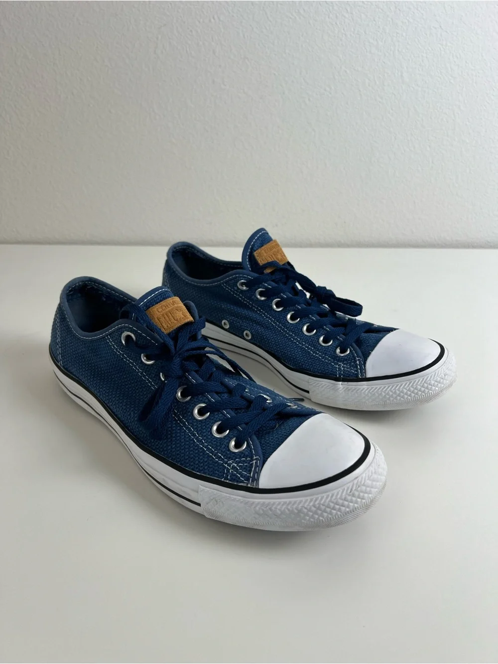 Converse Chuck Taylor All Star Blue Low Top Canvas Sneakers Skater Men’s 11 - Picture 4 of 12